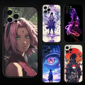 Uchiha-Style Shinobi Phone Case for iPhone 17 16 15 14 13 12 11 Pro Max, Anime Ninja Aesthetic Shockproof Cover for Fans