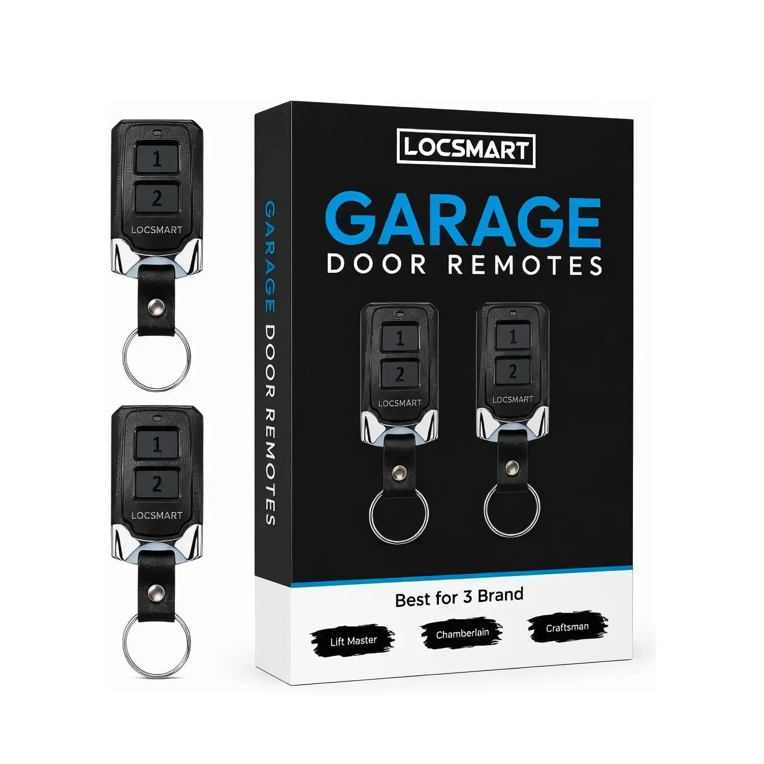 Locsmart Garage Door Remotes Compatible with Lift Master Chamberlain & Craftsman Remote Control for Garage Doors