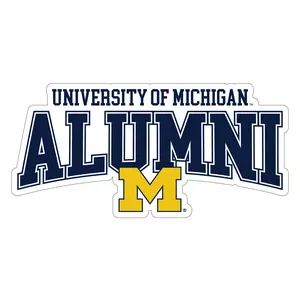 Michigan Wolverines Laser Cut Alumni Vinyl Sticker/Magnet