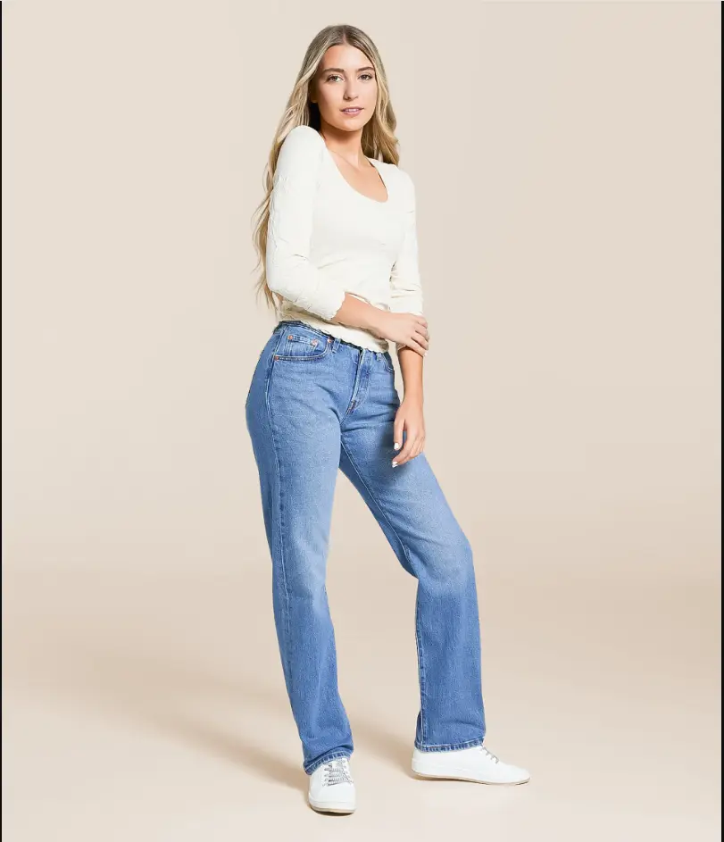 Premium 501 Curve Straight Stretch Jean - Lucid Dream