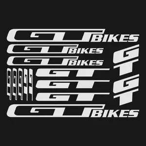 1SET Hardcore Sleek "GOT BIKES" Cycling Logo Sticker, Graphic Decal - For bicycle frames, backpacks, notebooks. With cool sleek cycling vibe, cycling attitude logo (minimalist font). Favorite for cycling hardcore lovers!