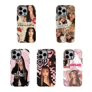 [No Magnetic] Kat.seye Megan & Daniela phone Case,Collage Aesthetic Tough phone Cover,Durable Dual-Layer design tough phone casing for iPhone 17 16 15 14 13 12 11 8 7 for Samsung Series,Shockproof Protective Cover,perfect gift for fans