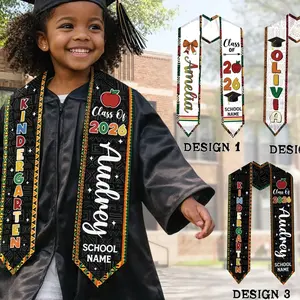 Custom Melanin Kindergarten Graduation Stole 2026, Personalized Kids Grad Sash, Brown Skin Little Grad Gift, Preschool Graduation Ribbon