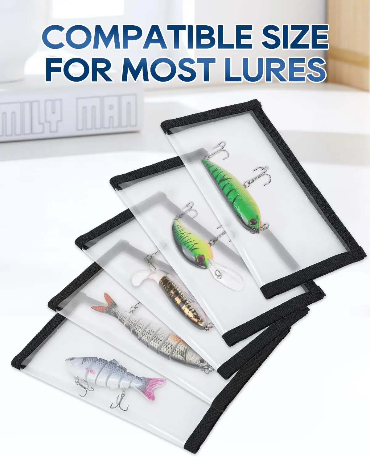 UCEC Fishing Lure Wraps, Fishing Hook Covers, Keeps Fishing Safe, Premium  Clear Puncture-Resistant PVC, Easily See Lures Fishing Lure Covers Bait  Storage - TikTok Shop