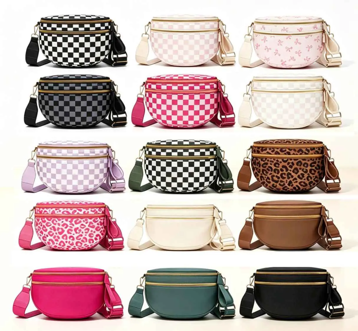 [Teresa LiveShow]Bumbag Auction - Trendy Crossbody Bags in Various Patterns and Colors for Everyday Use!