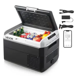Fathersdaygift 12V Compressor Car Refrigerator - 25L/26.4QT, 12/24V DC & 100-240V AC Portable Electric Cooler, Drink Freezer with -4°F to 68°F Adjustable Temp for Camping, RV (Tools & Hardware)dealsforyoudays