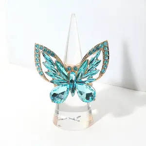 Multi Stone Embellished Butterfly Stretch Ring