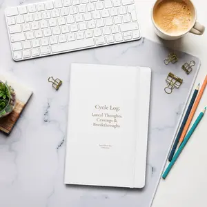 “Cycle Log” Notebook | Luteal Thoughts, Cravings & Breakthroughs