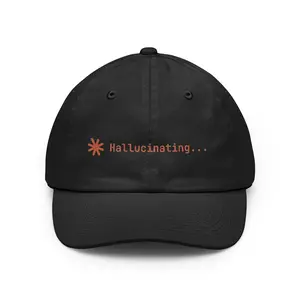 Hallucinating Claude Code Hat - AI Developer Cap for Vibe Coders