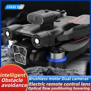 LF632 Drone: 5G image transmission, electrically adjustable dual cameras, optical flow hovering, brushless motor, intelligent obstacle avoidance.