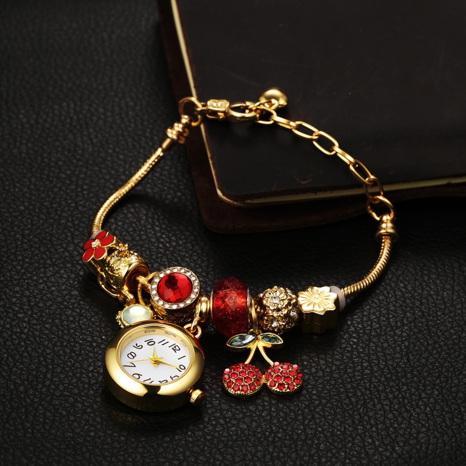 OIDEA Women's Ocean-Themed Analog Quartz Watch - Square Dial, Marine Motifs, Seashell & Starfish Imitation Gem Charms, 2-Tone Gold-Silver Adjustable Stainless Steel Chain Necklace Watch, Summer Style OIDEA Women's Ocean-Themed Analog Quartz Watch - Square Dial, Marine Motifs, Seashell & Starfish Imitation Gem Charms, 2-Tone Gold-Silver Adjustable Stainless Steel Chain Necklace Watch, Summer Style