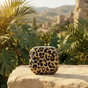 Leopard Print AirPods Case – Trendy Animal Print Earbuds Cover, Chic Protective Wireless Headphone Case