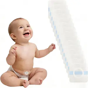 15Pcs Baby Belly Navel Patches Belly Button Patch Umbilica Hernia Belt Baby, Hernia Patch for Infants, Correction Button Wrap Shaper 8*8cm with Water-Resistant Cotton Pads