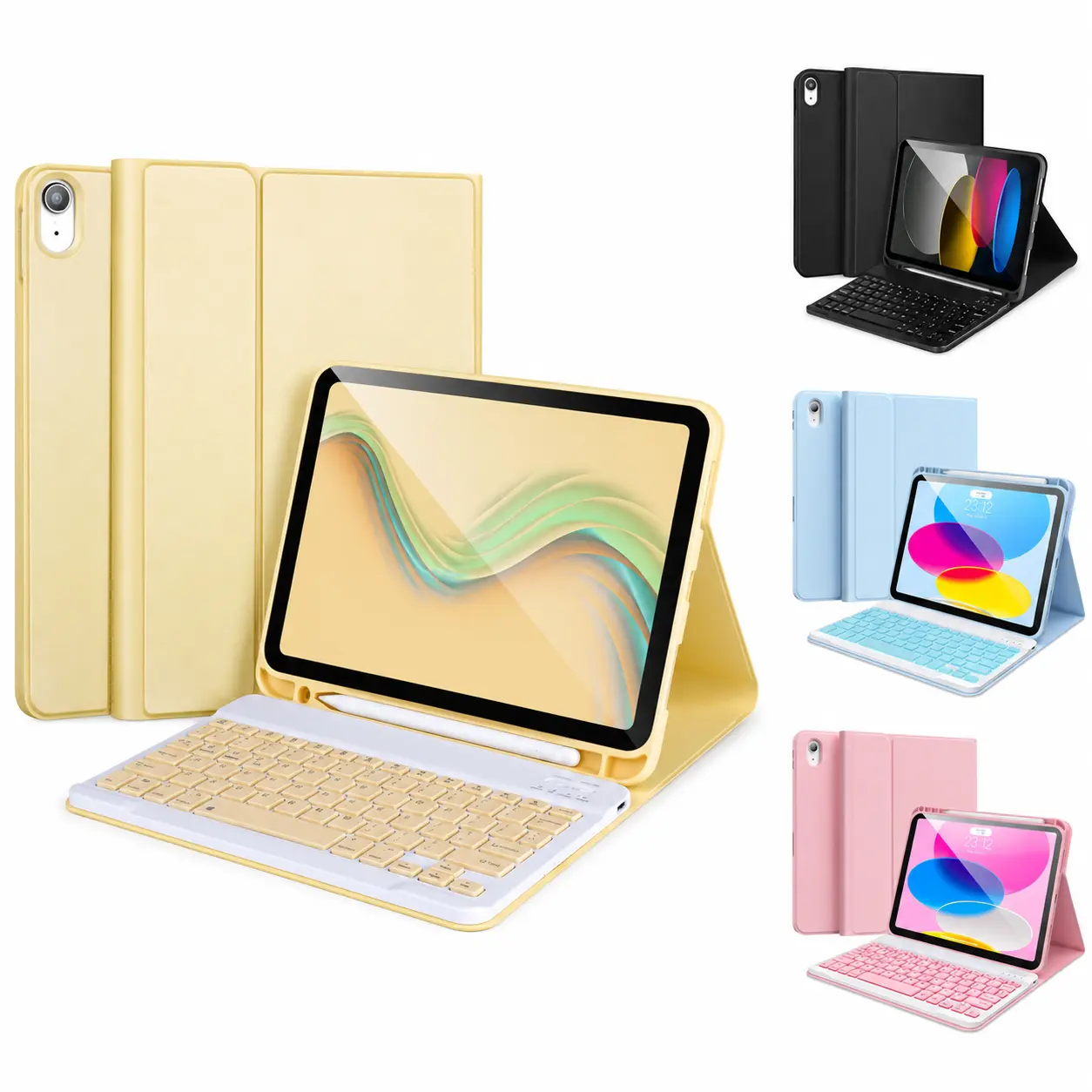 Keyboard Case for iPad (11th/10th Gen) – Detachable Bluetooth Keyboard