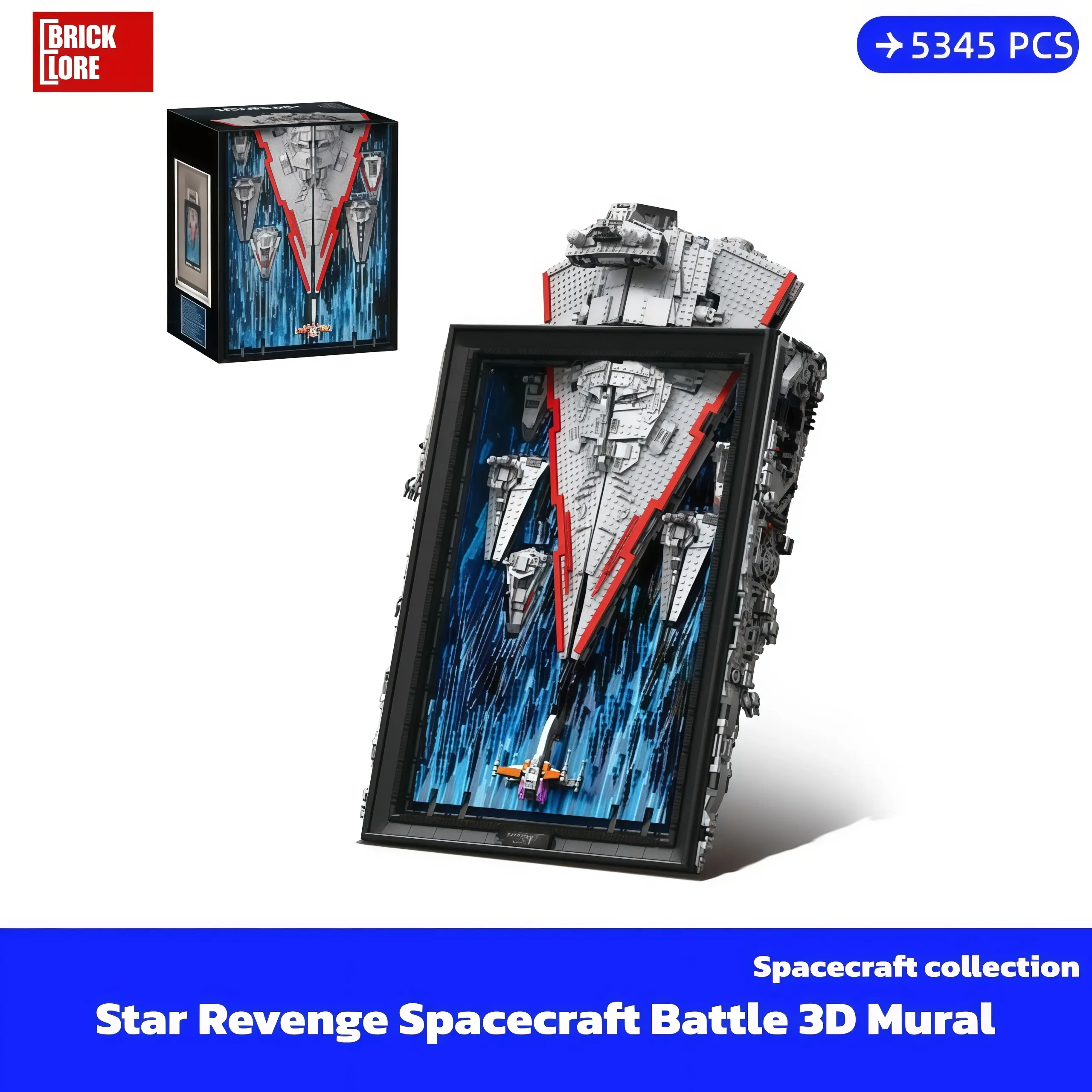 [BrickLORE](SHIP FREE) Spacecraft Battle 3D Mural 5345 Pieces With GIFT box
