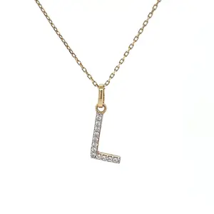 Diamond Initial Necklace