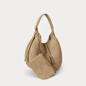 Polo Ralph Lauren - Polo ID Raffia Large Shoulder Bag