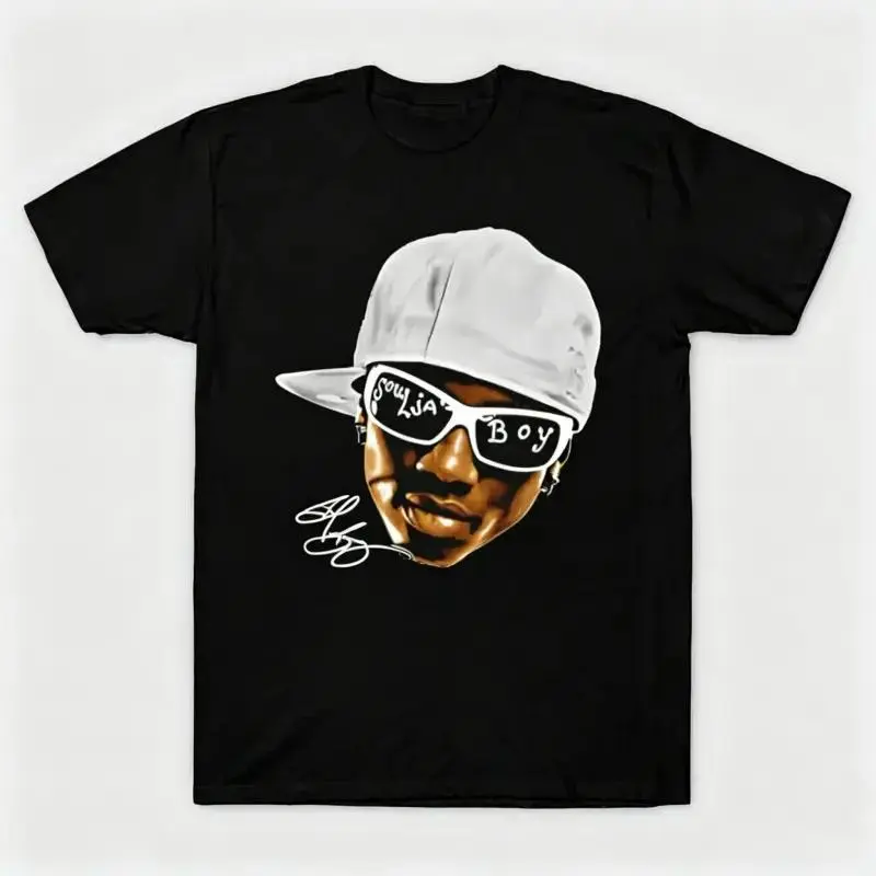 Soulja Boy Hip hop Rapper Face T-Shirt Print Short Sleeve TShirts