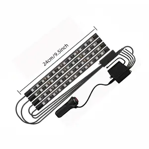 Car LED Interior Lights RGB Ambient Lighting Kit 48LED Music Sync App Remote Control Flexible Under Dash  Viral Car Enthusiasts Custom Mood Lighting