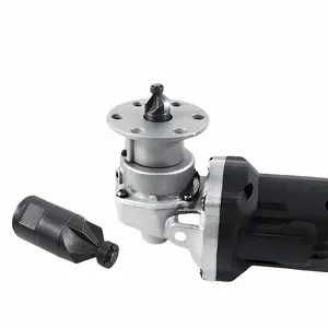 1 Set/5pcs Chamfer Tool, Deburring Tool, Multi-Functional Edge Trimmer, Angle Grinder Chamfering Attachment for Metal and Plastic Processing Accessories