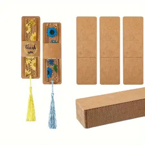 30pcs, Bookmark Display Cards, Used for Bookmark Packaging, Small Business Packaging Supplies, Party Gifts (brown)