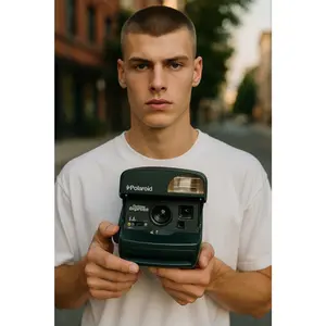 Vintage Polaroid Green One Step Express -- ITEM #3316