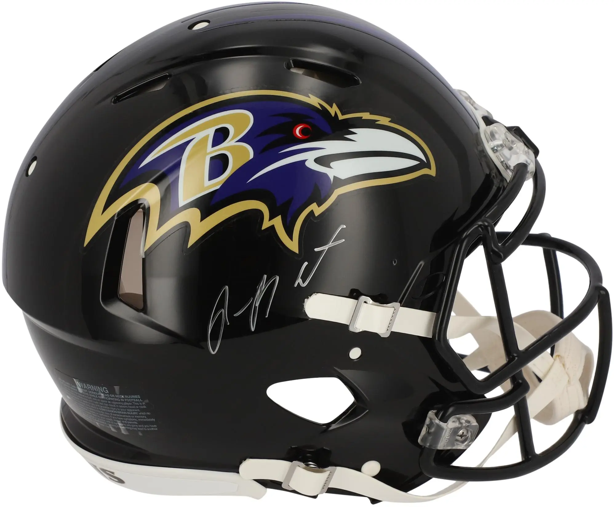 Rashod Bateman Baltimore Ravens Autographed Riddell Speed Authentic Helmet - Fanatics Authentic Certified