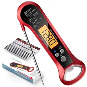 Meat Thermometer Digital -  Read  Thermometer for Cooking with Long Probe and Backlit Display,  Accurate Temperature for Grill, BBQ, , Candy, Kitchen Essentials