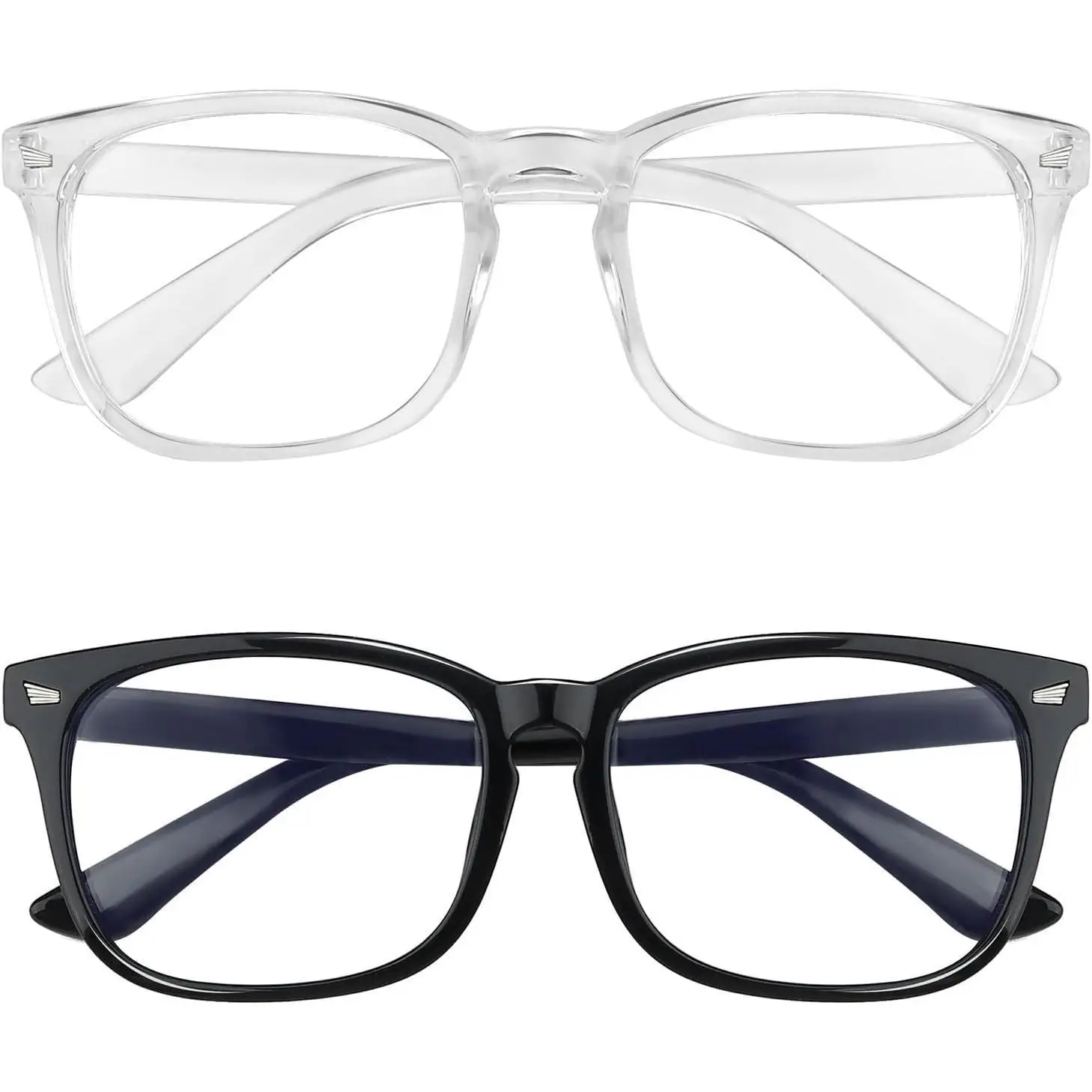 Blue Light Blocking Glasses 2 Pack Blue Light Glasses Men Blue Light Glasses Women Eyeglasses Bluelight Eyestrain