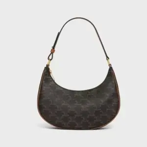 Pre-owned Celine Canvas&Calfskin Shoulder Bags BJ1102204055 Ava Monogram Medium