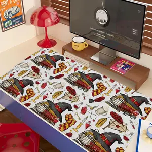 H-Harrys P-potters Mouse Pad 90x40CM non-slip Gaming Mousepad Gamer E-Sports Mouse Mat Game Mechanical Keyboard XXL Desk Mat