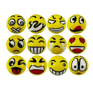 12 Random Face Stress Balls (2.5 Inches), Squeeze Ball, Anti-Stress Relaxation Toy, Fun Foam Balls, Wrist Finger Exercise, Adult Gift