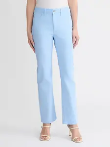 Petite Lexington Straight Leg Jeans, Breeze Blue