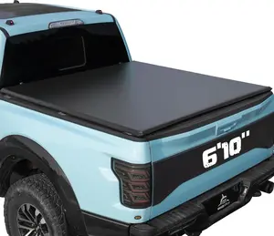 Truck Bed Tonneau Cover Compatible with Chevy Silverado & GMC Sierra 2500 3500 HD 2020(New) 2021-2026 6.9 ft Box(No CarbonPro Bed), Soft Roll Up Style,Cars accessories
