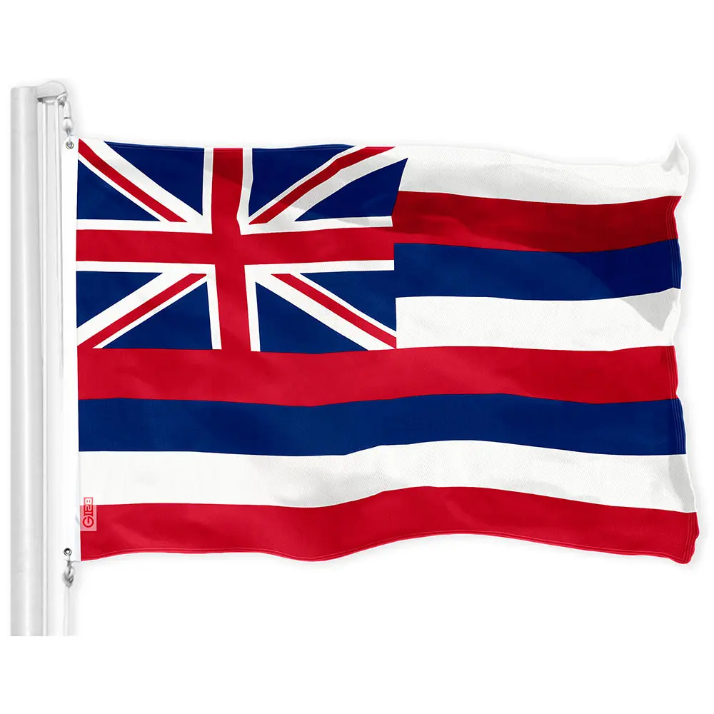 Hawaii State Flag 150D Printed Polyester 3x5 Ft