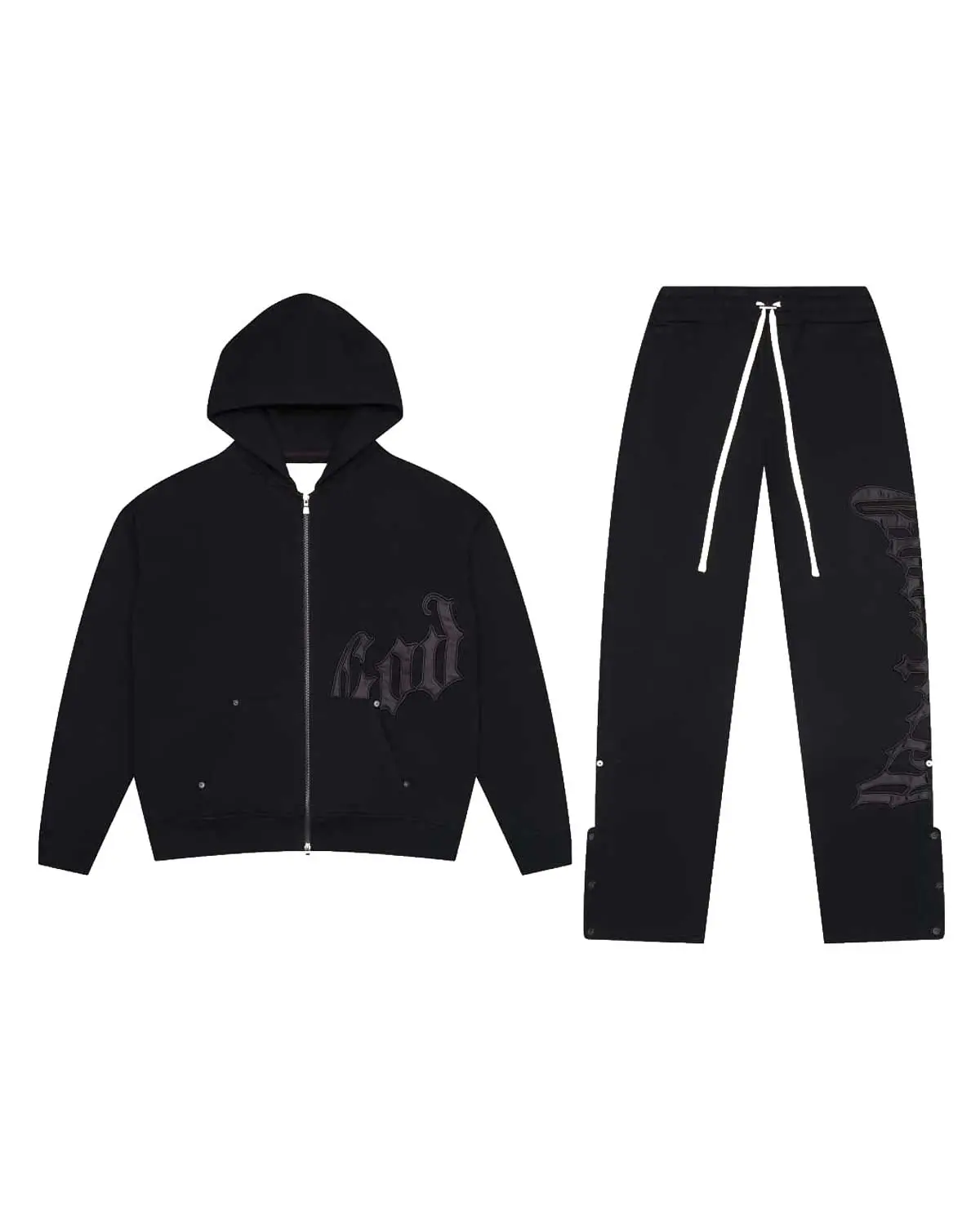 Godspeed OG Logo Sweatsuit V2 Black/Satin Black