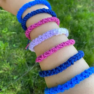 Custom made crochet bracelets personalized