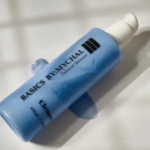 Basics By:Mychal Cleanse Unscented Soapless Cleanser & Makeup Remover for Sensitive Skin with Camellia Avocado & Wheat Germ Oils 8 FL OZ