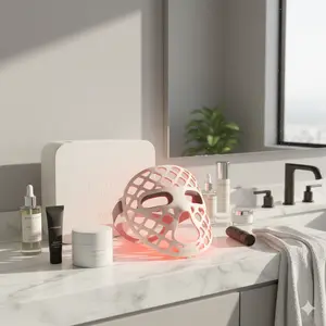 Wireless Red Light Therapy Face Mask Avorla Starlight Ultra-Light LED Beauty Mask 3oz Hands-Free 4 Mode Red & Infrared Anti-Aging Waterproof Cordless Skincare Solution with Built-in Eye Shield for All Skin Types Multi-Color Face   Facial Device