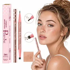 Double-Ended Freckle & Beauty Dot Pen – 5-Dot Freckle Tip & Single-Dot Moles Stamp, Waterproof, Smudge-Proof, Long-Lasting, Realistic Sun-Kissed Freckles, Easy & Precise Application, Beginner-Friendly, Daily Makeup, Selfie-Ready, Quick Natural Glow