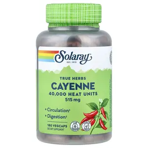 Solaray True Herbs, Cayenne, 515 mg, 180 VegCaps