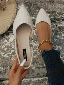Women's New Fashion Pointed Toe Flat Shoes, Side Cutout Details, Comfortable Casual Slip-Ons, All-Season Rubber Sole, Perfect for Work & Gifts, Fashionable Flats