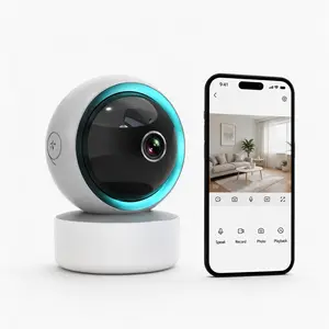 【Limited-Time Sale】SENTKENG 4MP 2K Indoor WiFi Security Camera, 360° Pan & Tilt Baby Monitor Camera with Night Vision, Motion Alerts, Two-Way Audio, App Control & Local Storage for Pets and Home