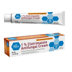 1% Clotrimazole Antifungal Cream 1oz- Fungus Skin Care Treatment with - Jock Itch Body Ointment - Fights Infection, Sweat Rash, Athletes Foot, Ringworm & Relieves Itching, Burning