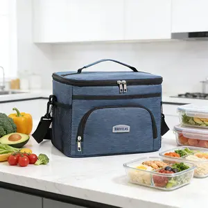 Hot-selling 25L thermal insulation bag outdoor large picnic bag crossbody Oxford cloth thermal insulation bag car peva ice bag