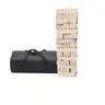 Giant Fun Games Tumble Tower Game Timbers Wood 54 Blocks Outdoor Jumbo Stacking Game for Yard and Lawn Fun, Ideal Gift for Kids and Weddings Wooden Block