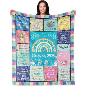 Graduation Gifts for Her, Class of 2026 Blanket Gift, Graduate Gift for Women, College/PhD/Masters Degree Graduation Blanket 2026, Nursing/Teacher Grad Gifts for Her, Class of 2026 Blanket