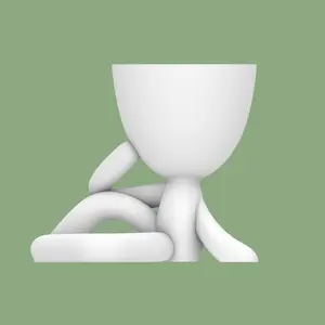 Thinker. 3D printed planter