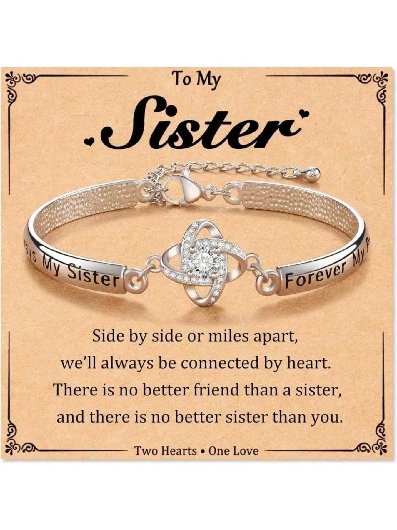 1 pcs Women's Bracelet Gift Set, Jewellery Accessories, Bracelet Jewelry, High-End Bracelet, Suitable For Sister, Mother, Anniversary, Christmas, Birthday, Mother's Day Gift For Her, Suitable For daily wear