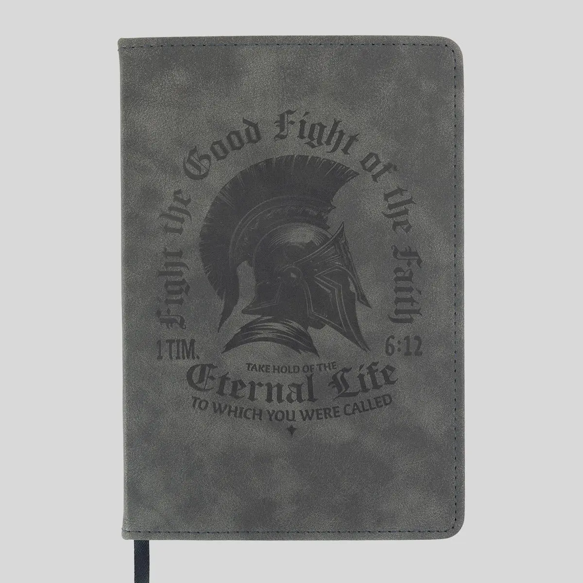 Kerusso Mens Faux Leather Journal Fight The Good Fight